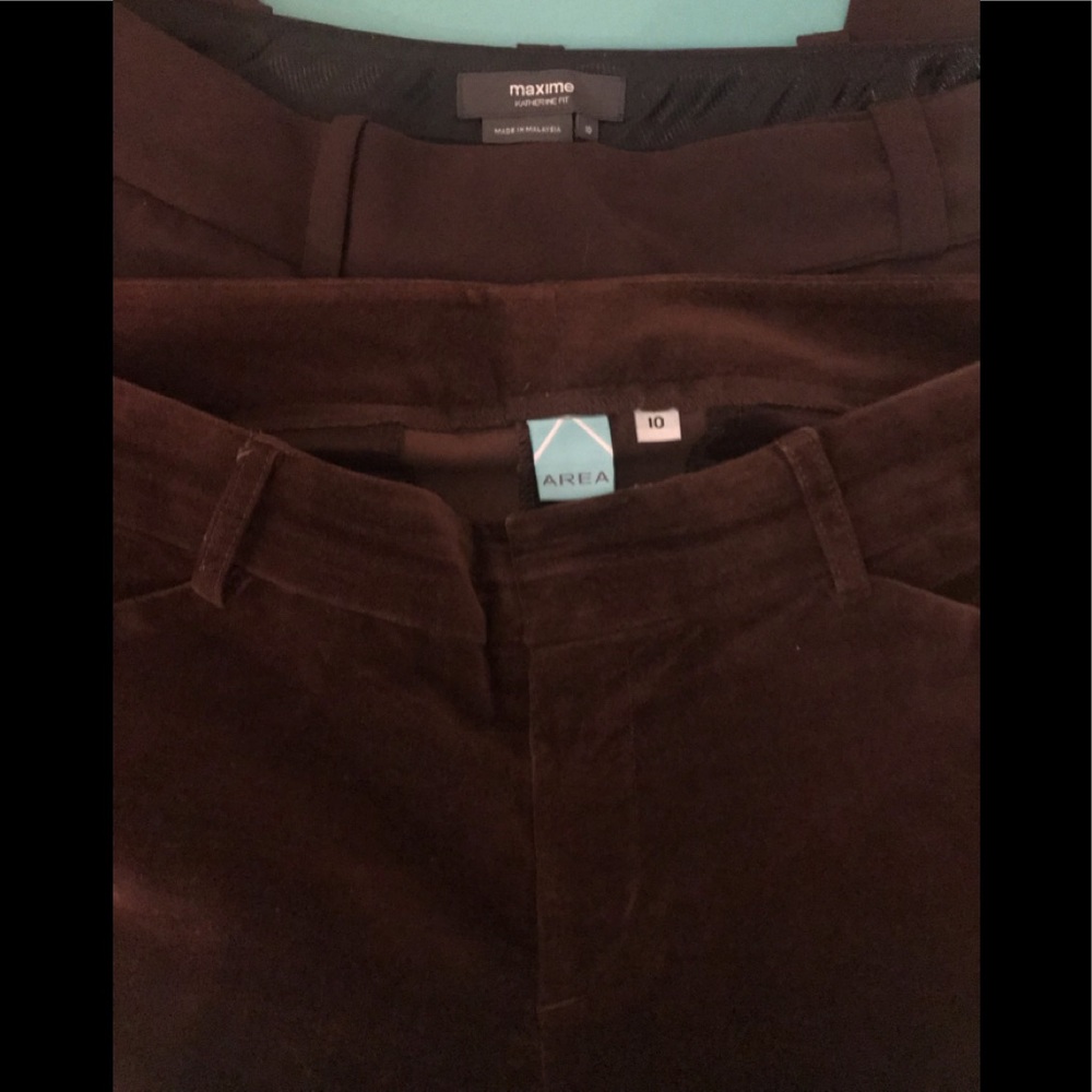 2 pair brown pants SZ 10